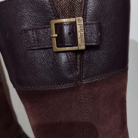 Timberland Western Buckle Boots Size UK 5.5 Womens Brown - Picture 4 of 13